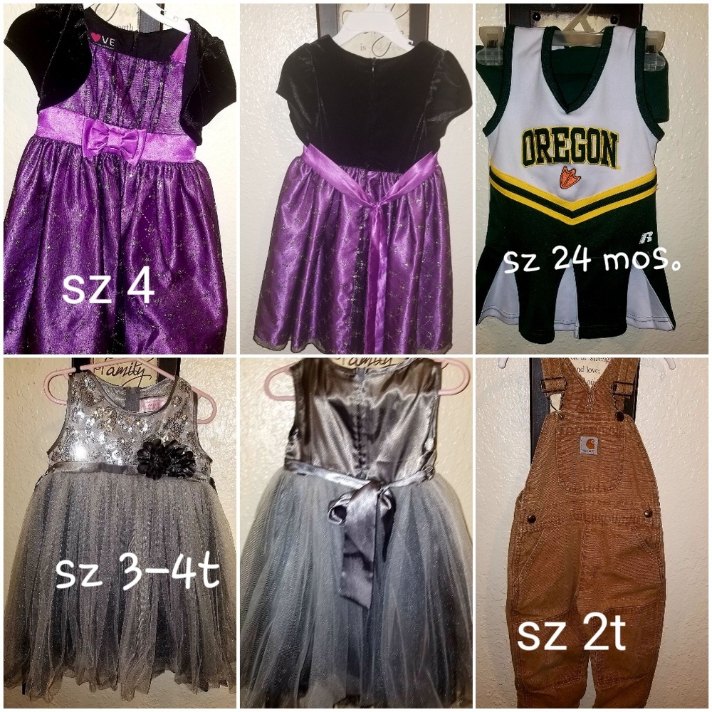 Halloween/party dresses 24ms & sz 4-6